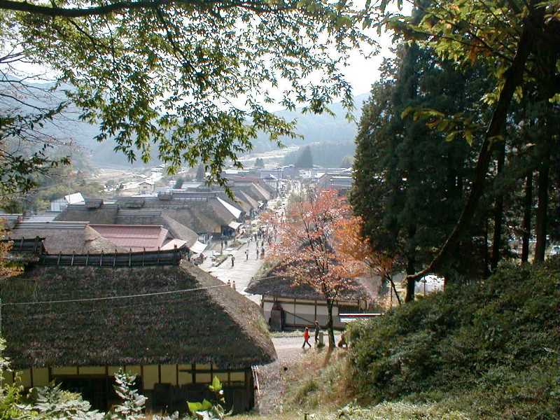 大内宿を展望台から