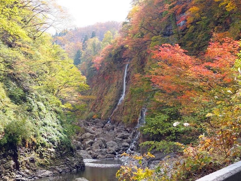 小安峡の紅葉